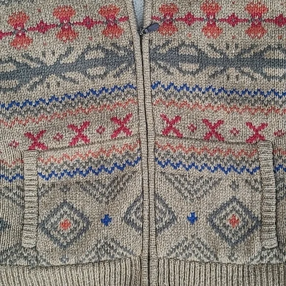 L.L Bean  wool sweater jacket  fleece lined - Picture 6 of 16